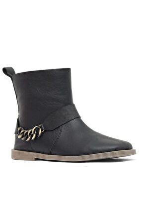 Bueno Shoes Siyah Deri Kadın Düz Bot 01wd4211