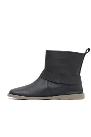 Bueno Shoes Siyah Deri Kadın Düz Bot 01wd4211
