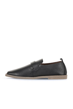 Bueno Shoes Siyah Deri Kadın Klasik Ayakkabı 01wd4202