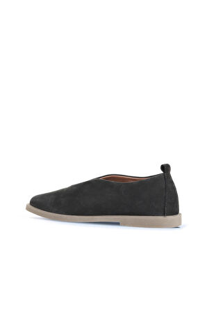 Bueno Shoes Siyah Nubuk Kadın Babet 01wd4201