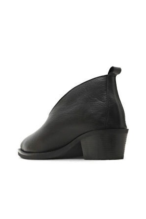 Bueno Shoes Siyah Deri Kadın Topuklu Bot 01wd4004