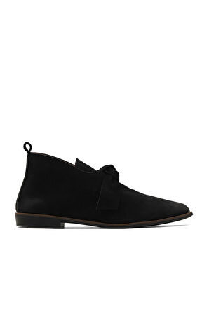 Bueno Shoes Siyah Nubuk Kadın Düz Bot 01wd3702