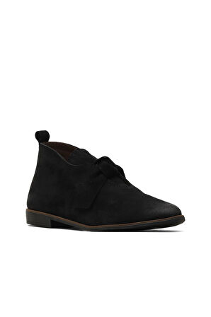 Bueno Shoes Siyah Nubuk Kadın Düz Bot 01wd3702