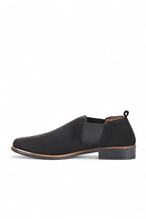 Bueno Shoes Siyah Nubuk Kadın Düz Bot 01wd3809