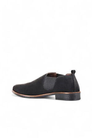 Bueno Shoes Siyah Nubuk Kadın Düz Bot 01wd3809