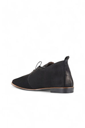 Bueno Shoes Siyah Nubuk Kadın Düz Bot 01wd3708