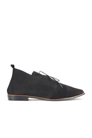 Bueno Shoes Siyah Nubuk Kadın Düz Bot 01wd3708