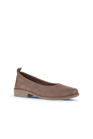 Bueno Shoes Kahverengi Nubuk Kadın Babet 01wd3800