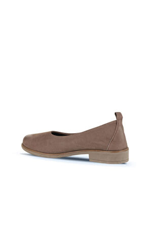 Bueno Shoes Kahverengi Nubuk Kadın Babet 01wd3800