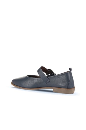 Bueno Shoes Lacivert Deri Kadın Babet 01wd3711