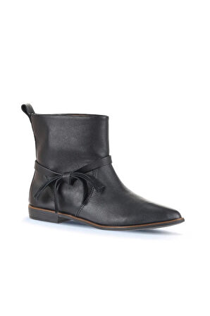 Bueno Shoes Siyah Deri Kadın Düz Bot 01wd3714