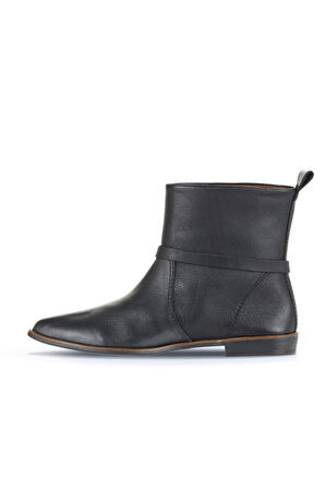 Bueno Shoes Siyah Deri Kadın Düz Bot 01wd3714