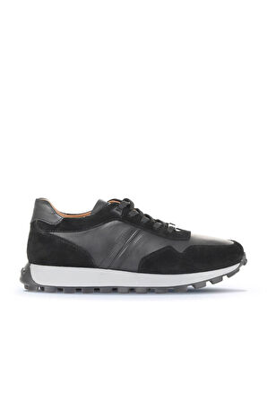 Bueno Shoes Siyah Süet-atlas Sr Deri Erkek Spor Ayakkabı 07ma1303e2224