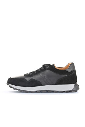 Bueno Shoes Siyah Süet-atlas Sr Deri Erkek Spor Ayakkabı 07ma1303e2224