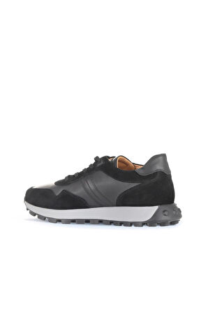 Bueno Shoes Siyah Süet-atlas Sr Deri Erkek Spor Ayakkabı 07ma1303e2224