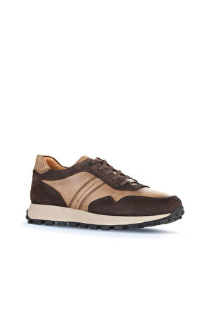 Bueno Shoes Kahverengi Süet-vizon Silver Deri Erkek Spor Ayakkabı 07ma1303e2224