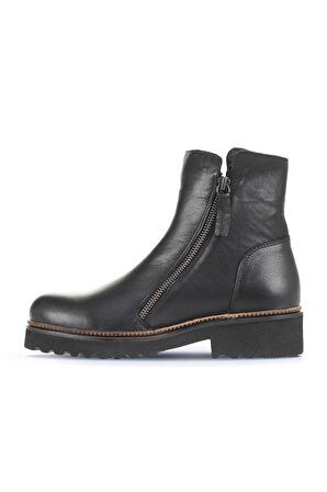 Bueno Shoes Siyah Deri Kadın Topuklu Bot 01wd0203