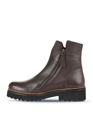 Bueno Shoes Kahverengi Deri Kadın Topuklu Bot 01wd0203