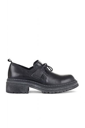 Bueno Shoes Siyah Deri Kadın Klasik Ayakkabı 01wd2105