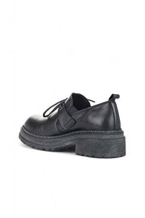 Bueno Shoes Siyah Deri Kadın Klasik Ayakkabı 01wd2105