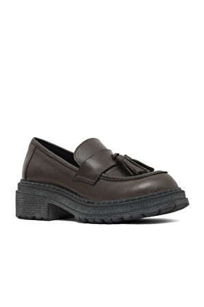 Bueno Shoes Kahverengi Deri Kadın Klasik Ayakkabı 01wd2109