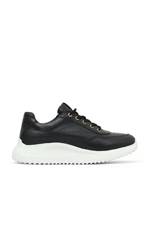 Bueno Shoes Siyah Deri Kadın Spor Ayakkabı 16wa8153