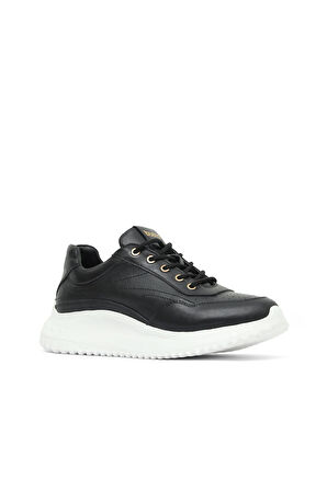 Bueno Shoes Siyah Deri Kadın Spor Ayakkabı 16wa8153