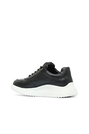 Bueno Shoes Siyah Deri Kadın Spor Ayakkabı 16wa8153