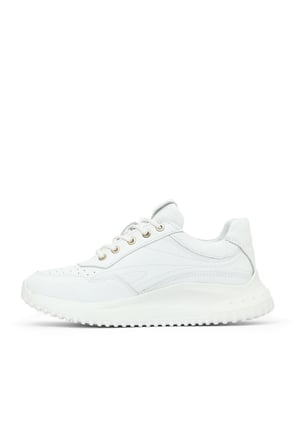 Bueno Shoes Beyaz Deri Kadın Spor Ayakkabı 16wa8153