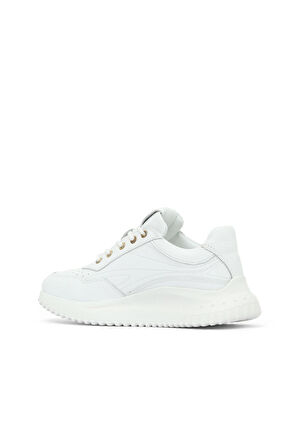Bueno Shoes Beyaz Deri Kadın Spor Ayakkabı 16wa8153