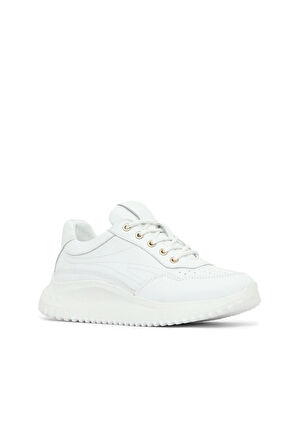 Bueno Shoes Beyaz Deri Kadın Spor Ayakkabı 16wa8153