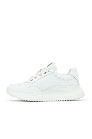 Bueno Shoes Beyaz Deri Kadın Spor Ayakkabı 16wa8153