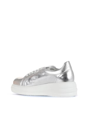 Bueno Shoes Gümüş Trf Deri Kadın Spor Ayakkabı 16wa8191