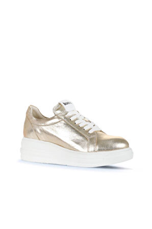 Bueno Shoes Altın Trf Deri Kadın Spor Ayakkabı 16wa8191