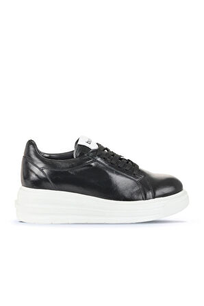 Bueno Shoes Siyah Trf Deri Kadın Spor Ayakkabı 16wa8191