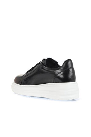 Bueno Shoes Siyah Trf Deri Kadın Spor Ayakkabı 16wa8191