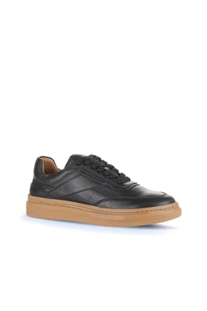 Bueno Shoes Siyah Deri Kadın Spor Ayakkabı 16wa8192