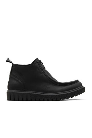 Bueno Shoes Siyah Deri Kadın Düz Bot 01wz5206
