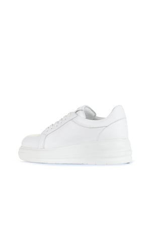 Bueno Shoes Beyaz Deri Kadın Spor Ayakkabı 16wa8191