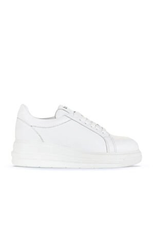 Bueno Shoes Beyaz Deri Kadın Spor Ayakkabı 16wa8191
