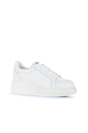 Bueno Shoes Beyaz Deri Kadın Spor Ayakkabı 16wa8191