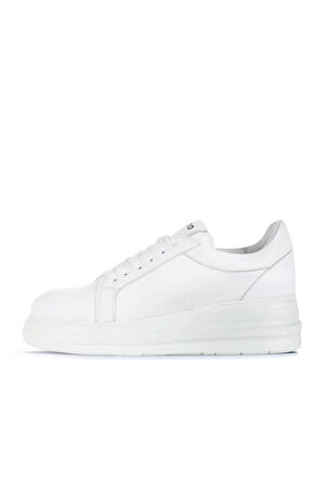Bueno Shoes Beyaz Deri Kadın Spor Ayakkabı 16wa8191