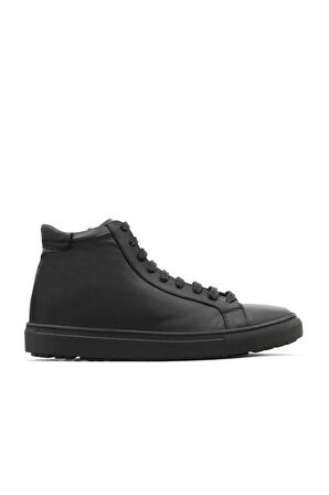 Bueno Shoes Siyah Deri Kadın Düz Bot 01wz7700