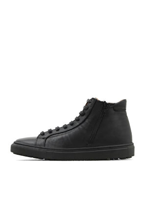 Bueno Shoes Siyah Deri Kadın Düz Bot 01wz7700