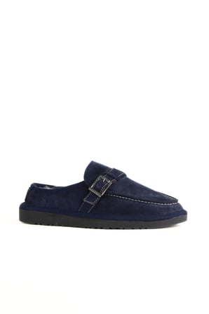 Bueno Shoes Lacivert Süet Kadın Düz Terlik 05wt104