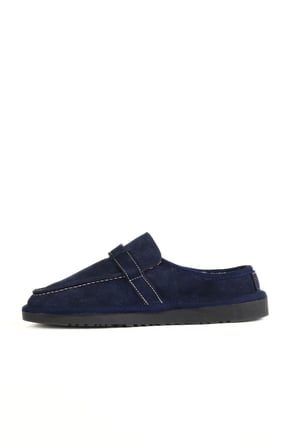 Bueno Shoes Lacivert Süet Kadın Düz Terlik 05wt104