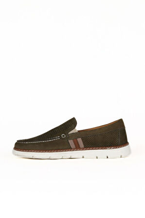 Bueno Shoes Haki Dante Deri Erkek Günlük Ayakkabı 07ma0231e197