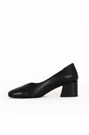 Bueno Shoes Siyah Deri Kadın Topuklu Ayakkabı 33wa2441289