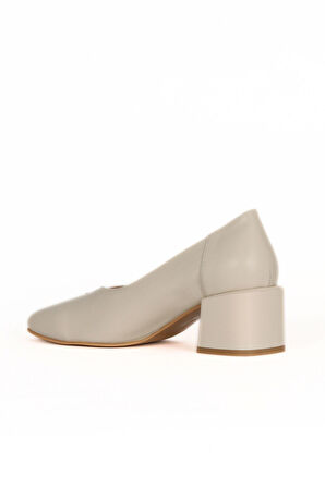 Bueno Shoes Bej Deri Kadın Topuklu Ayakkabı 33wa2441289