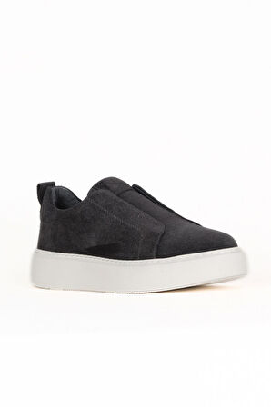 Bueno Shoes Gri Koyu Süet Erkek Spor Ayakkabı 34ma37120